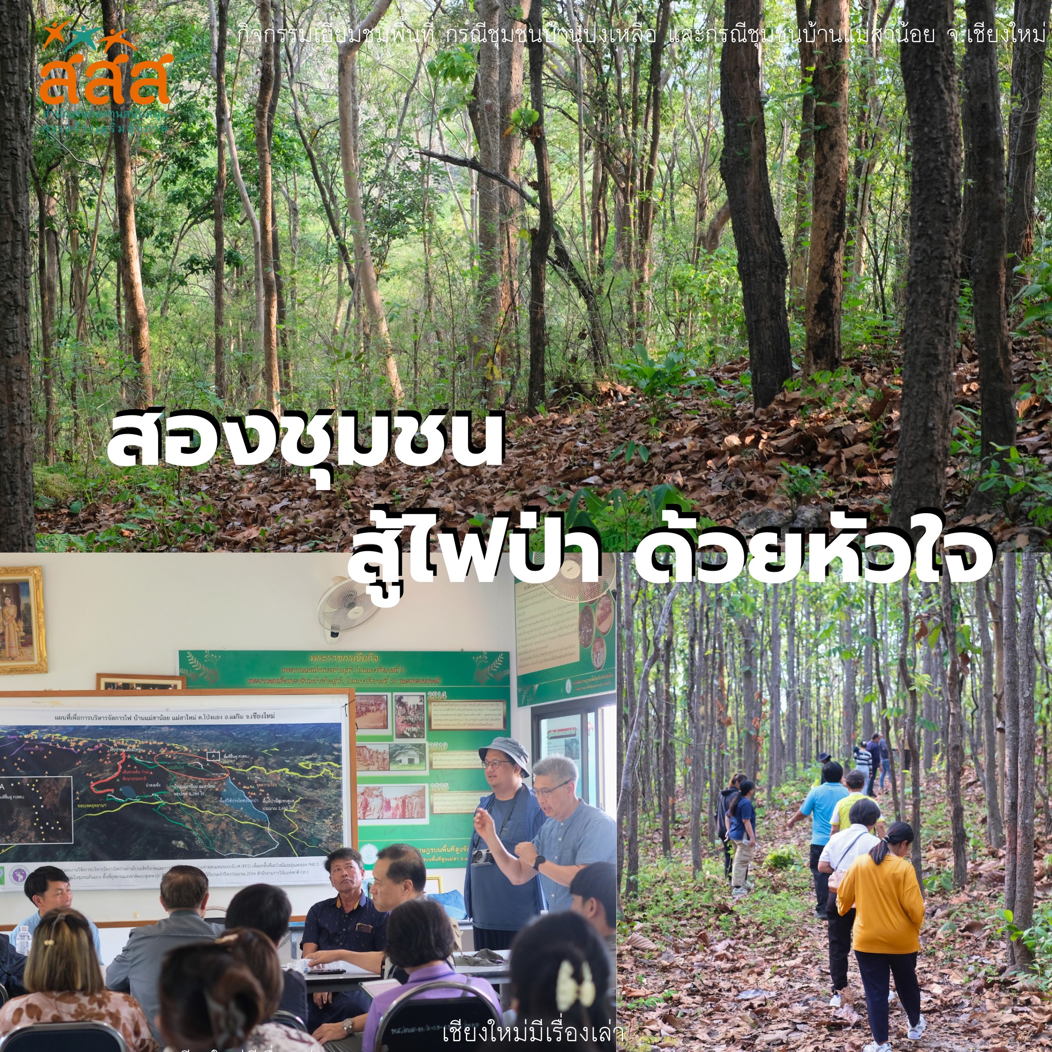 สสส. x ชุมชนเชียงใหม่ รวมพลังป้องกันไฟป่าอย่างยั่งยืน