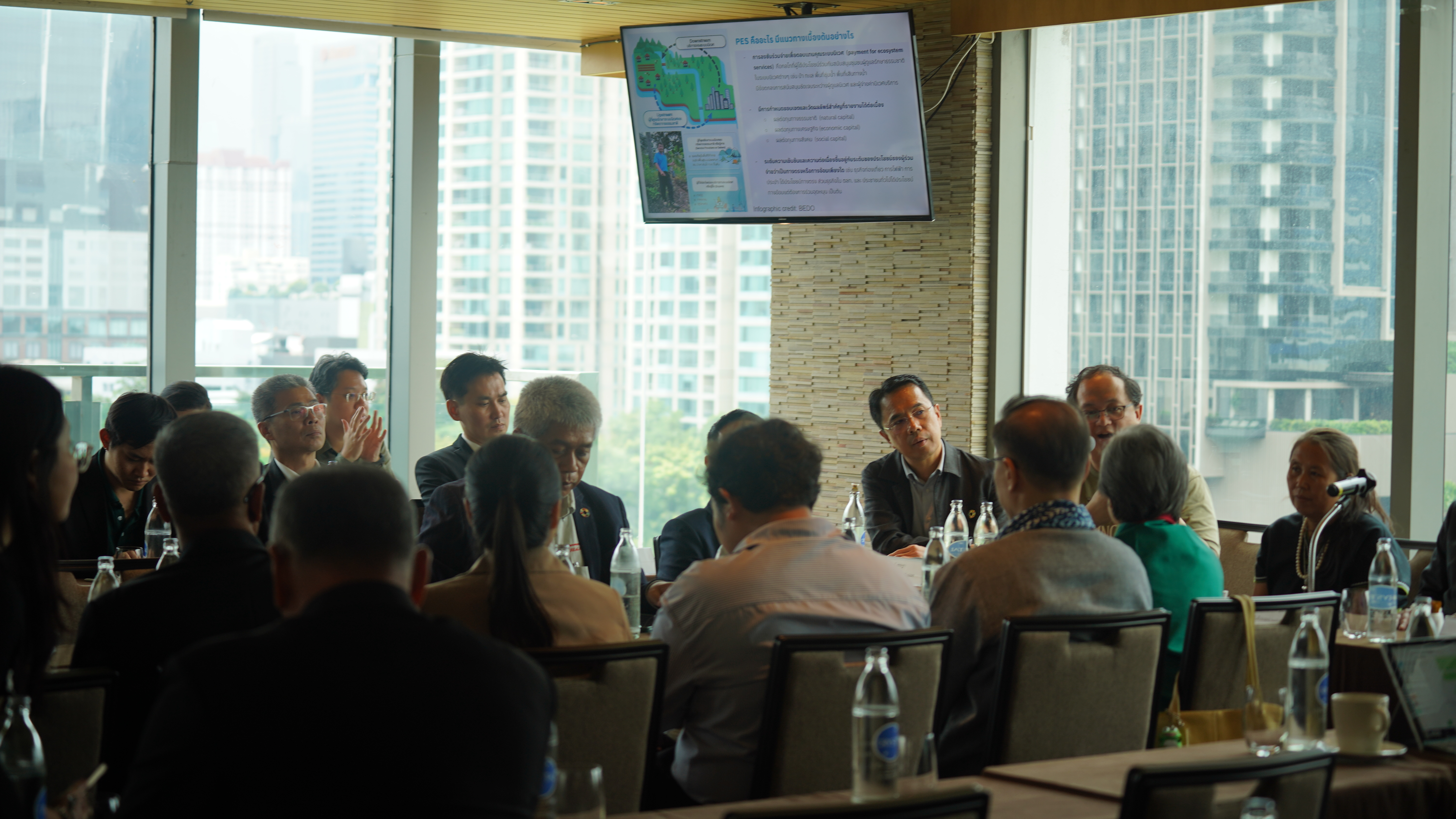 ภาพบรรยากาศจากงาน PES Forum 2025 ว่าด้วยเรื่อง “ความร่วมมือเพื่อความยั่งยืนของระบบนิเวศที่ให้ประโยชน์แก่ทุกคน” 